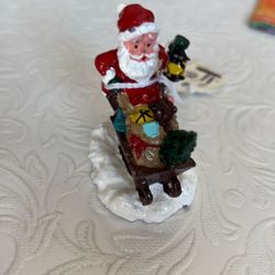 Santa With Sled. Lead Figure