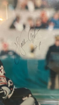 Walter Payton autographed large framed photo