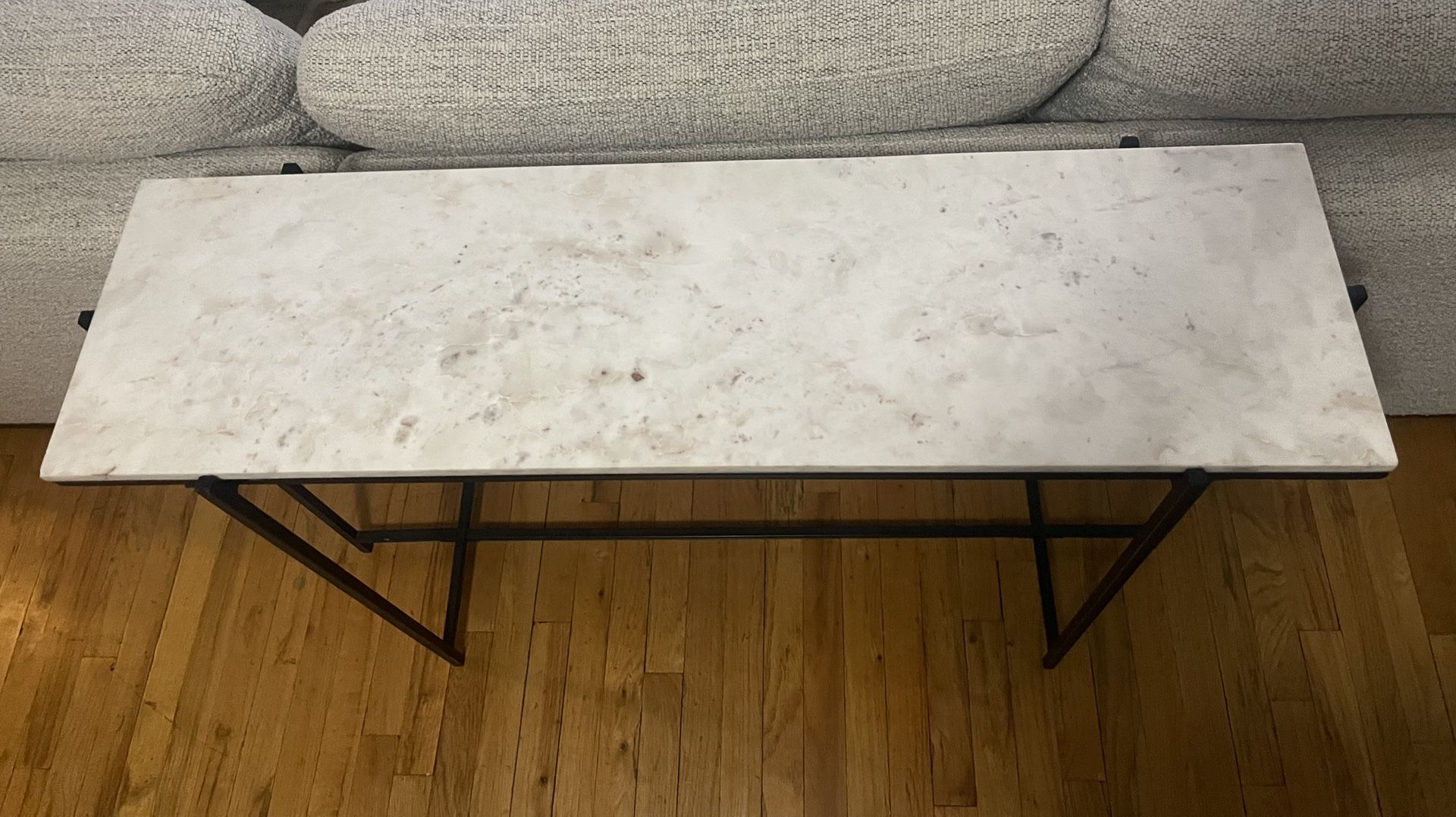 Marble Top Console Table