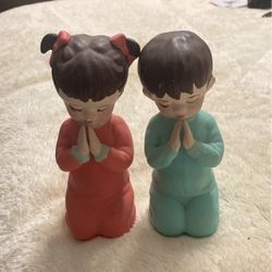 Ceramic Praying Children