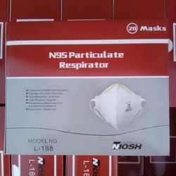NIOSH N95 PARTICULATE RESPIRATOR MASKS
