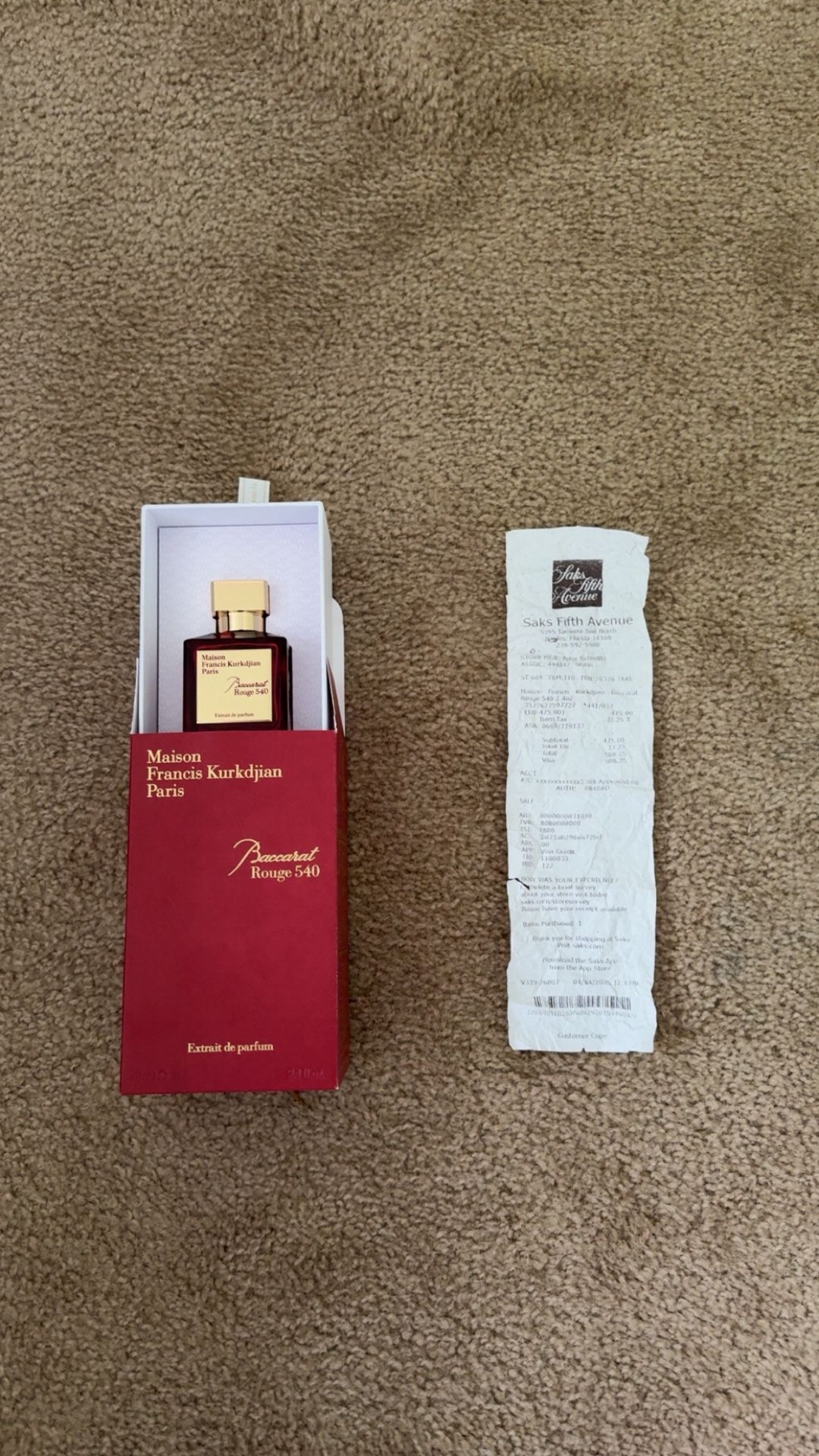 Baccarat Rouge 540 Extrait De Parfum 70 ML