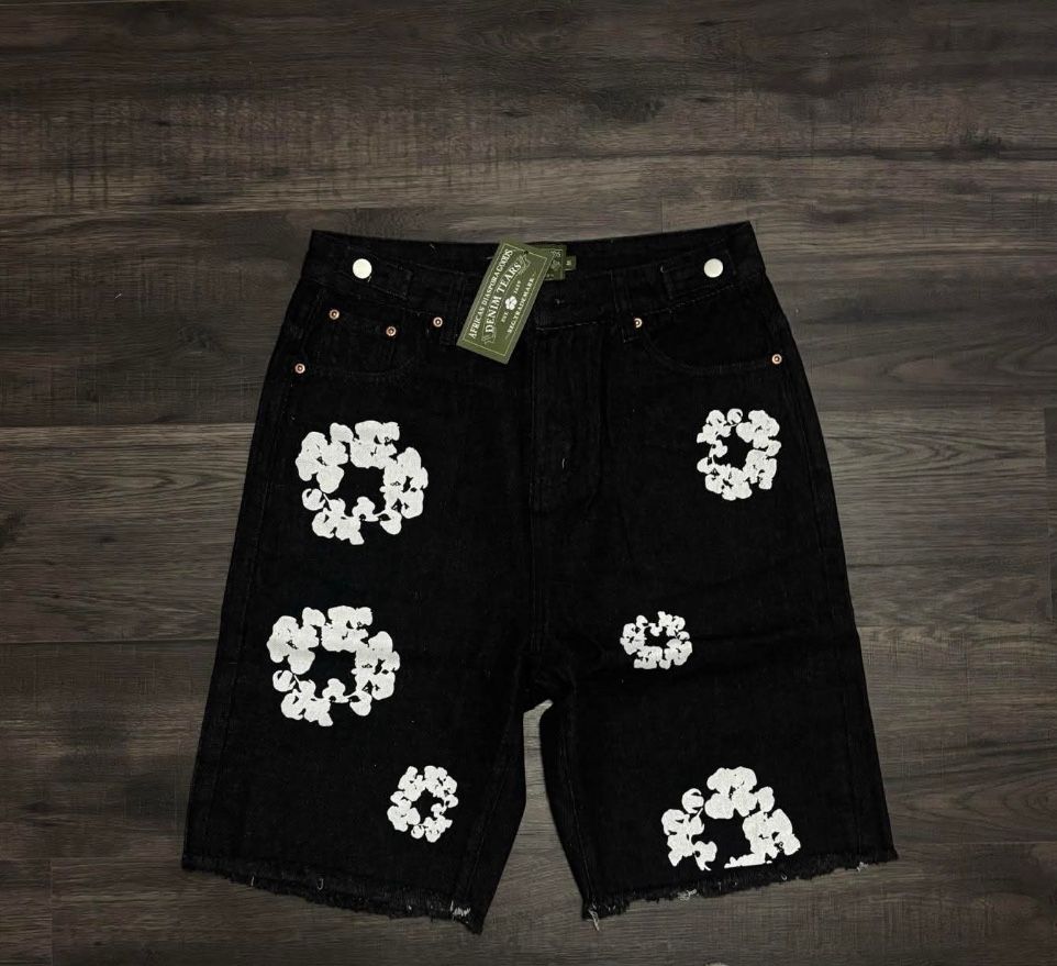 Denim Tear Jean Shorts