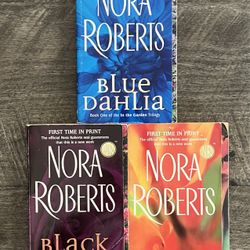 Nora Roberts' "IN THE GARDEN" Trilogy (Lot of 3 Books)