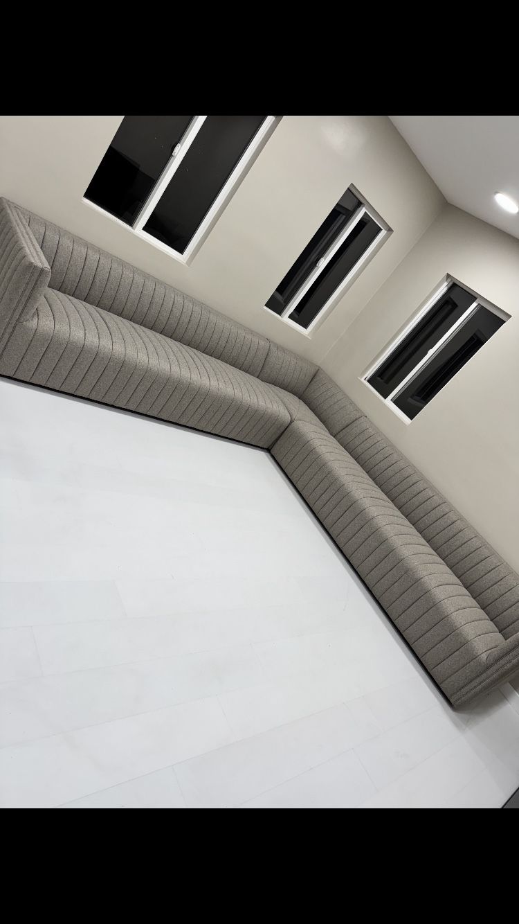 Augustine 3 Piece Sectional Couch: Brand New (Unopened Box)