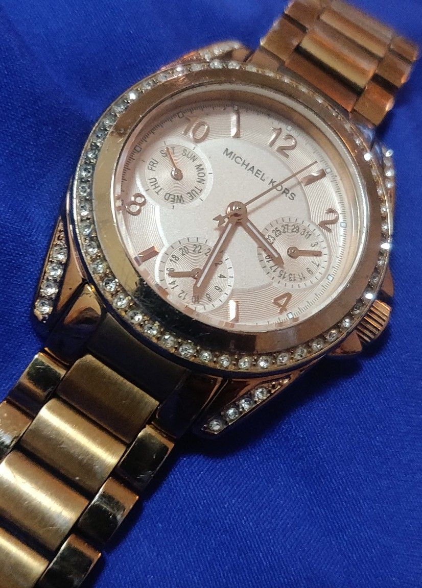 Michael Kors Mini Blair 33mm Crystal Accented Women's Watch