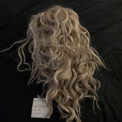 Human Hair Blonde Wig Curly