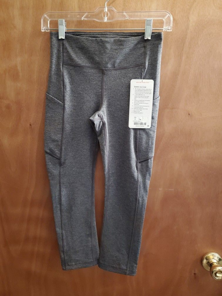 Brand New Lululemon Speed Up Crop Size 4