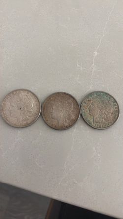 3 Morgan dollars
