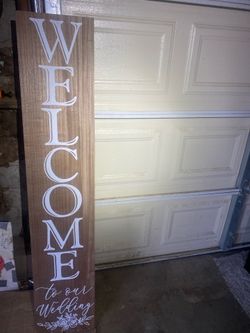 Wedding Welcome Sign