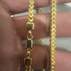 925 PLATED GOLD 20” FRANCO 