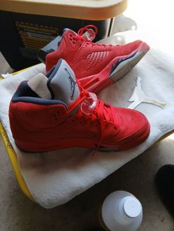 Air Jordan 5 Retro BG University Red/ Black