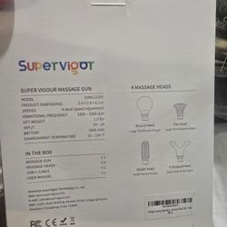 Supervigor gun massagers 4 heads
