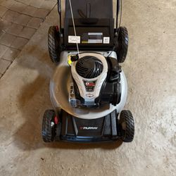 21 in. 140 cc Briggs and Stratton Walk Behind Gas Push Lawn Mower with Height Adjustment and with Mulch Bag by Murray
