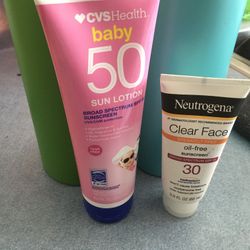 Sunscreen Big Pink $4 And Small $3