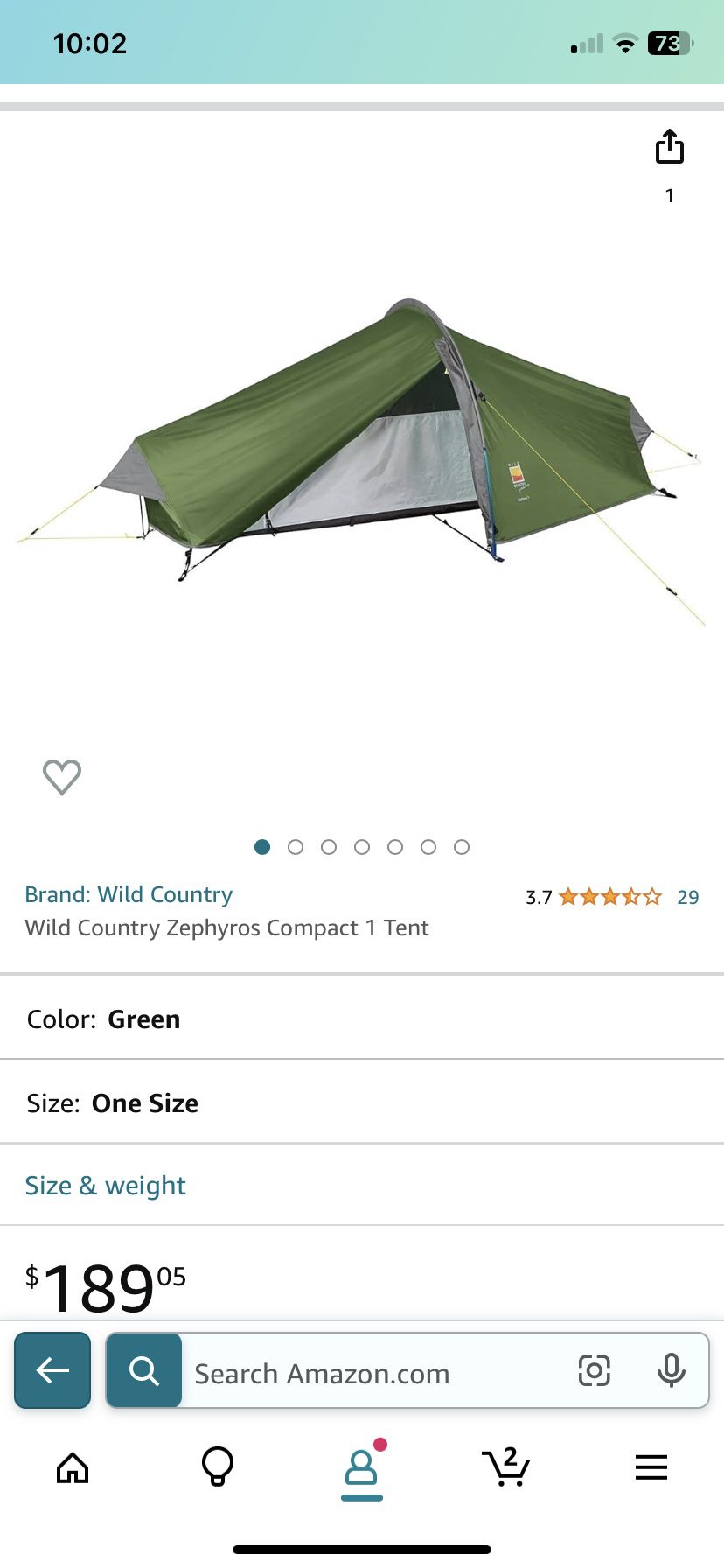 Tent -Used Only Once