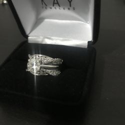 Diamond Ring/Solitaire (.75 Carat) Along With Enhancer 14 Kt Gold 