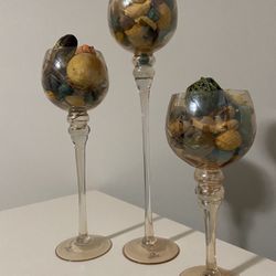 Glass Candle Holders