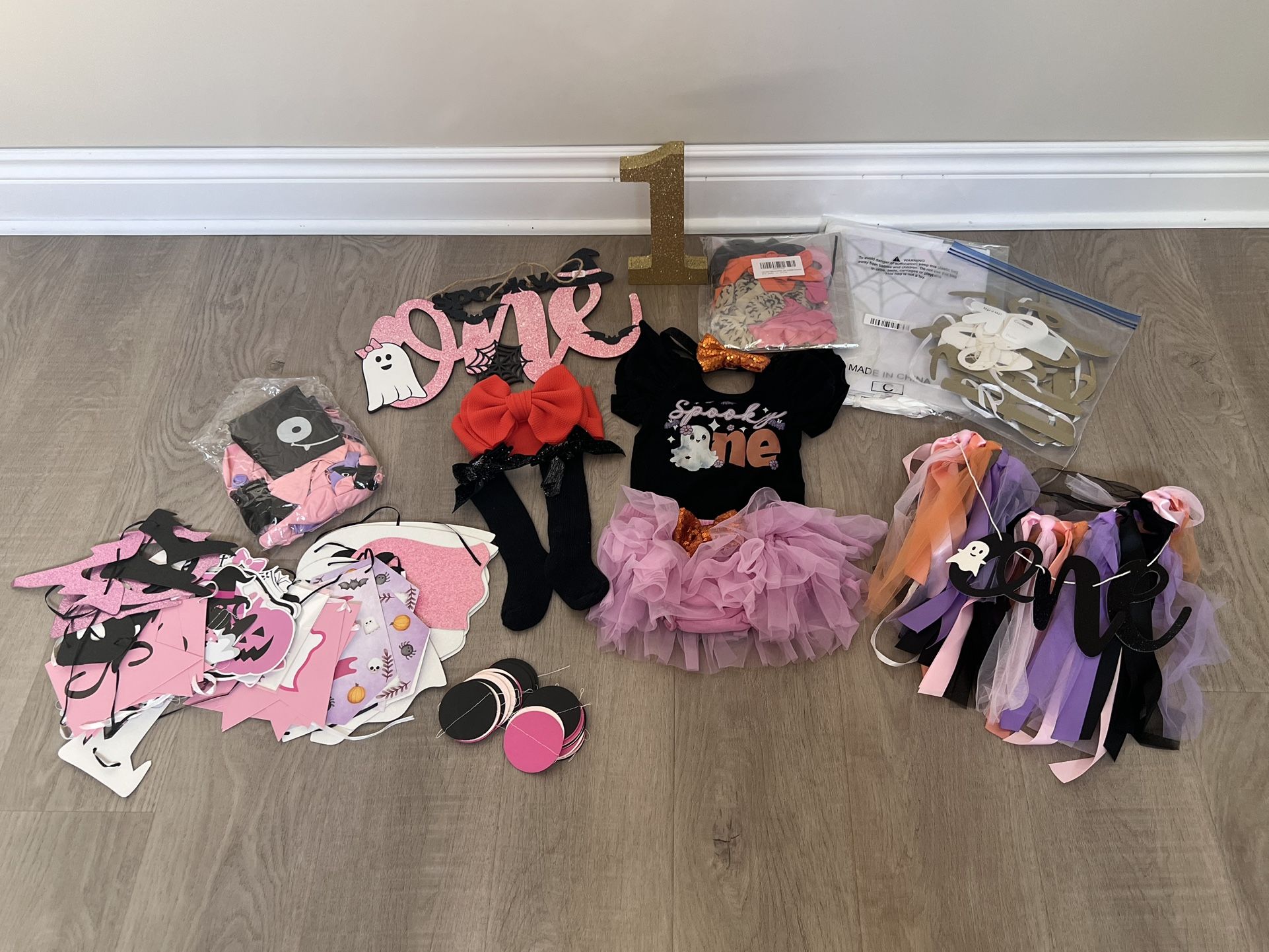 The Spooky One Birthday Party Outfit & Decorations