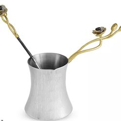 Michael Aram Anemone Coffee Pot With Spoon