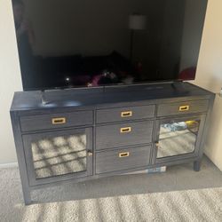 Blue TV Console