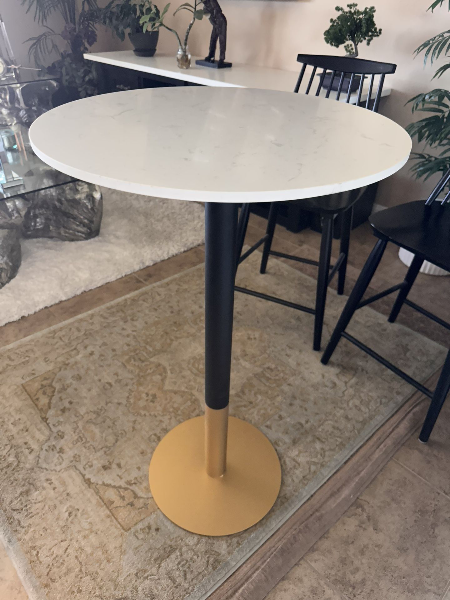 Marble Top High Table