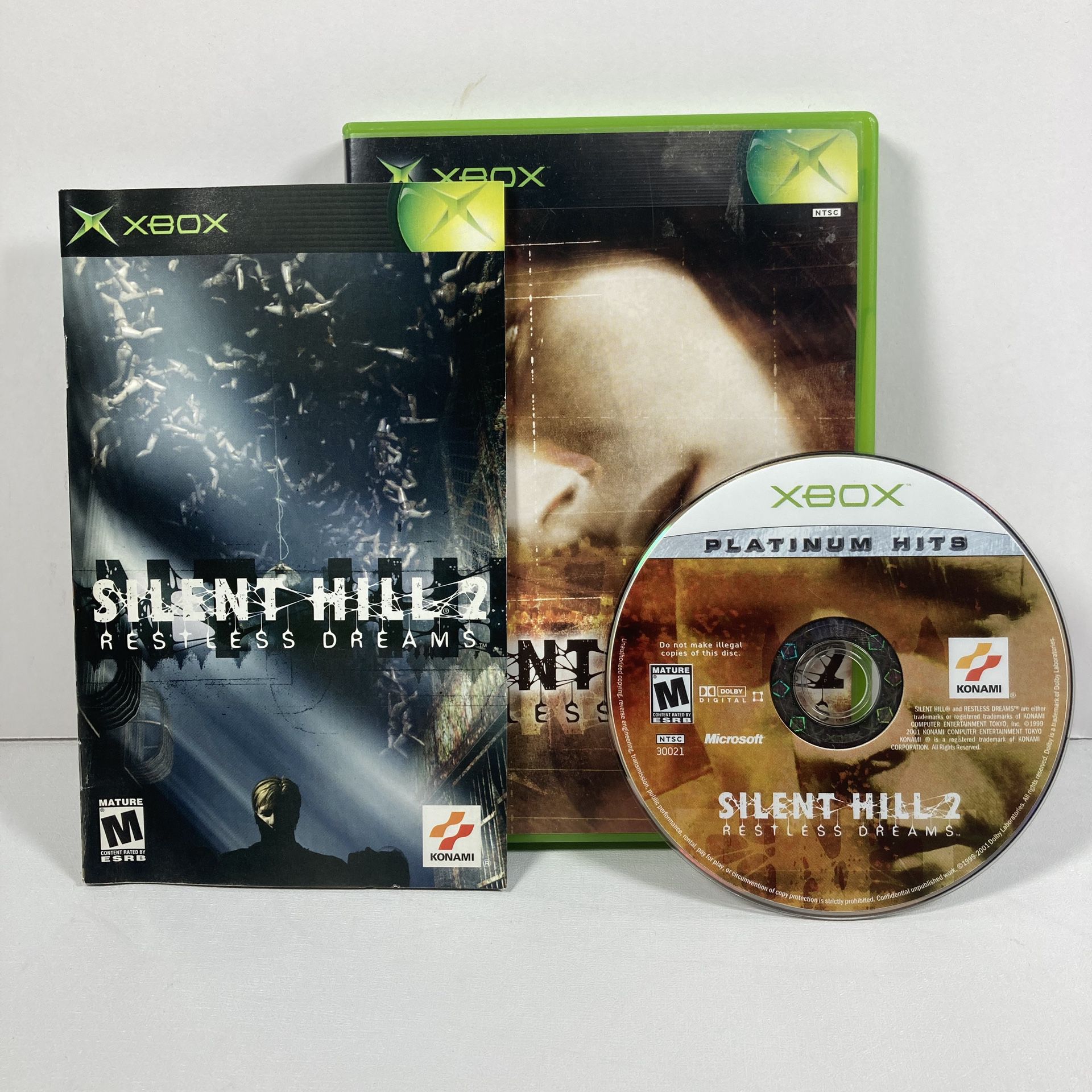 Silent Hill 2: Restless Dreams With Platinum Hits Disc Version Xbox, 2003 Tested.