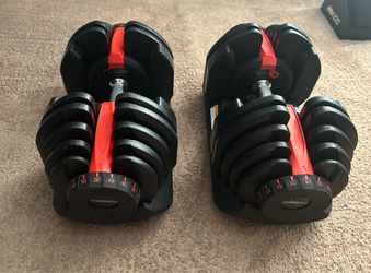 90 lbs Dumbbell pair quick adjust dial style adjustable dumbbells Dumbbell 10 - 90 lb set