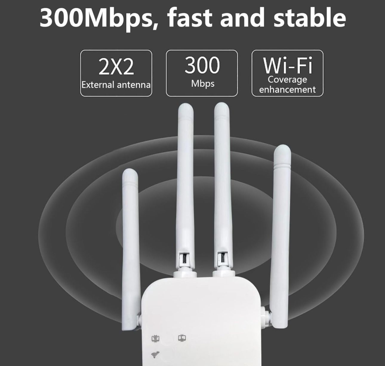 WiFi Extender Signal Booster 300/1200mbps,The Newest Generation, Dual-Port Dual-Band, Supporting 5g/2.4g, Long Range Amplifier with Ethernet Port, Acc