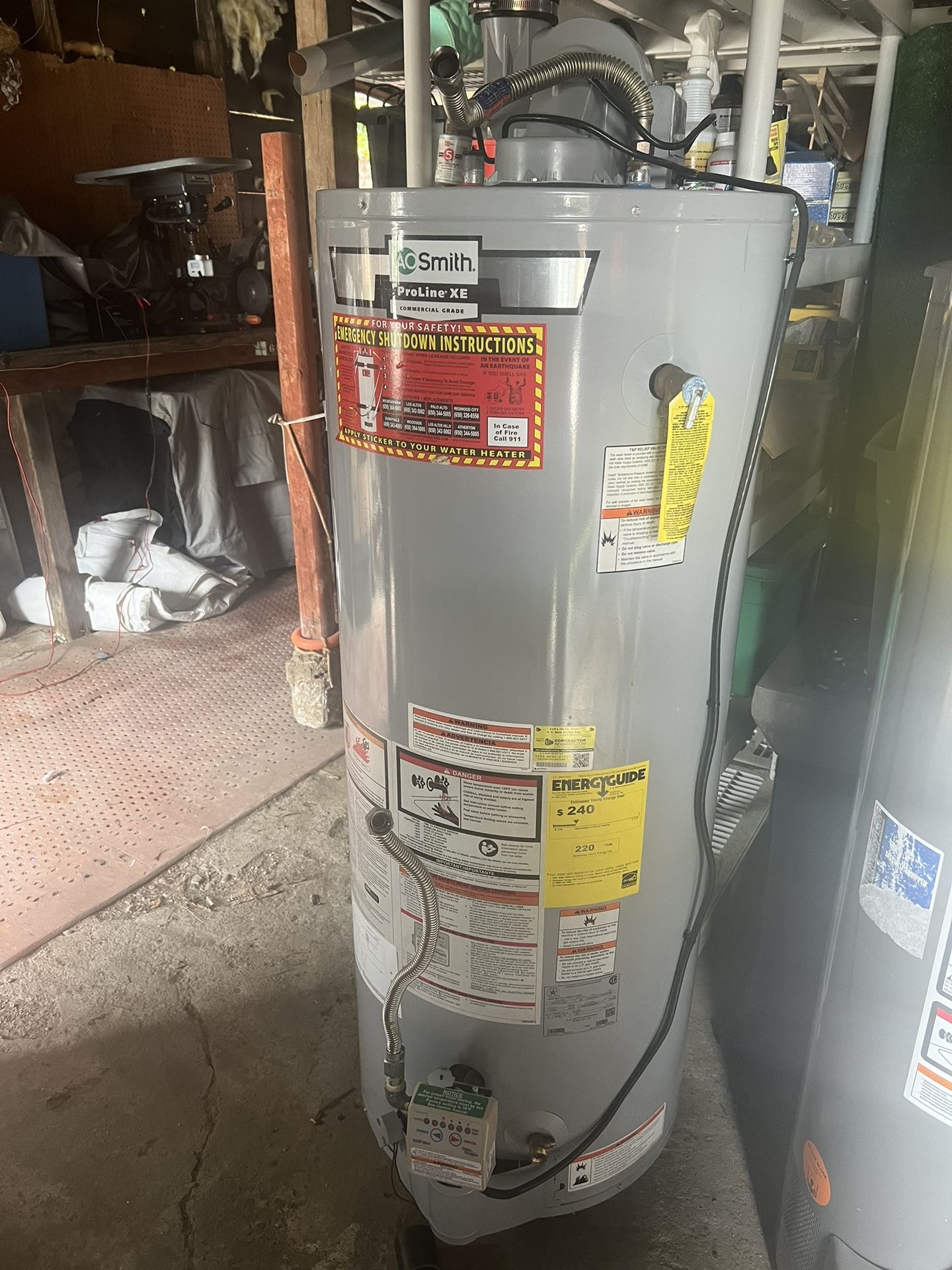 50 Gallons Power Vented Water Heater 