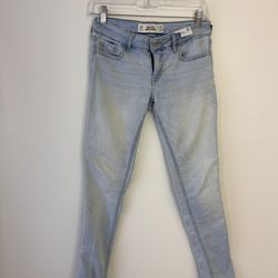 Hollister light blue skinny jeans for women