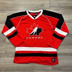 Team Canada Hockey Jersey mens M Red Sogo Sports Olympics IIHF Classic Juniors 