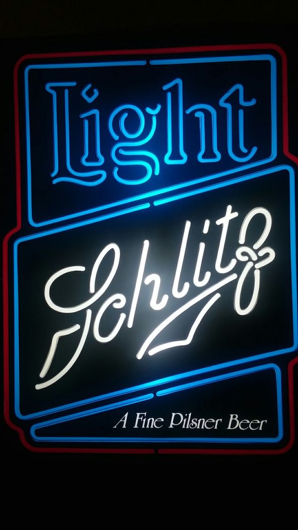 Vintage Schlitz Beer Light Neon Sign for Sale in Buckeye, AZ OfferUp