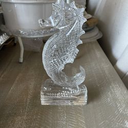 Waterford Crystal Seahorse Figurine 