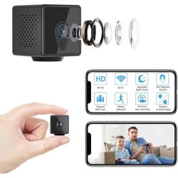 Mini Hidden Camera Wireless WiFi HD 4K Apartment Security Nanny Cams Night Vision and Motion Detection Portable Surveillance Baby Monitor Camera