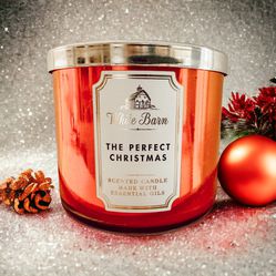 White Barn The Perfect Christmas Candle Bath & Body Works NEW Retired Scent Essential Oils