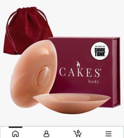 CAKES Body® sticky Circle Nipple Covers for Women - The Viral Sticky Boobs With an Adhesive-free nip nook size medium 4in