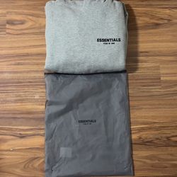 Grey essential hoodie