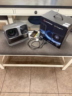 HAPPRUN 2500 ANSI Outdoor Projector with Official Google TV, 4K Decoding