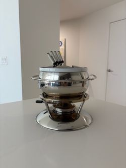 Swissmar Züri 11-Piece Stainless Steel Fondue Set – $50