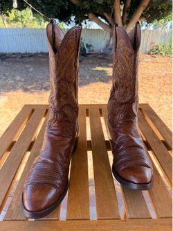 Lucchese Classics San Antonio Ostrich Boots Size 11.5/12