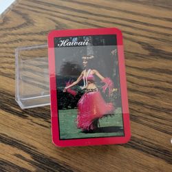 Vintage Hawaii Playing Cards Poker hawaiian hula girl souvenir New Sealed 11/2" X 21/4" 