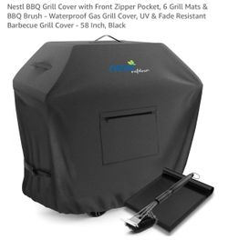 Nestl Outdoor BBQ Grill Cover 58 Inch Black
