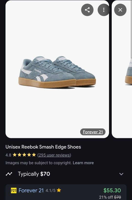 Reebok Smash Edge Classics NIB