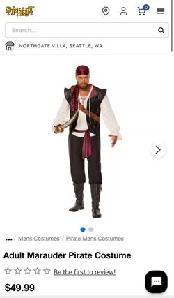 Spirit Halloween Sea Raider Pirate Costume