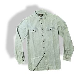 DOUBLE RL RALPH LAUREN RRL HEMP / COTTON BLEND WORK SHIRT - MEN'S SIZE SMALL