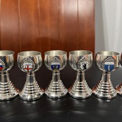 Silver Plated Short Glasses 