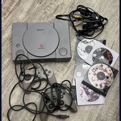 PlayStation 1 With Games 