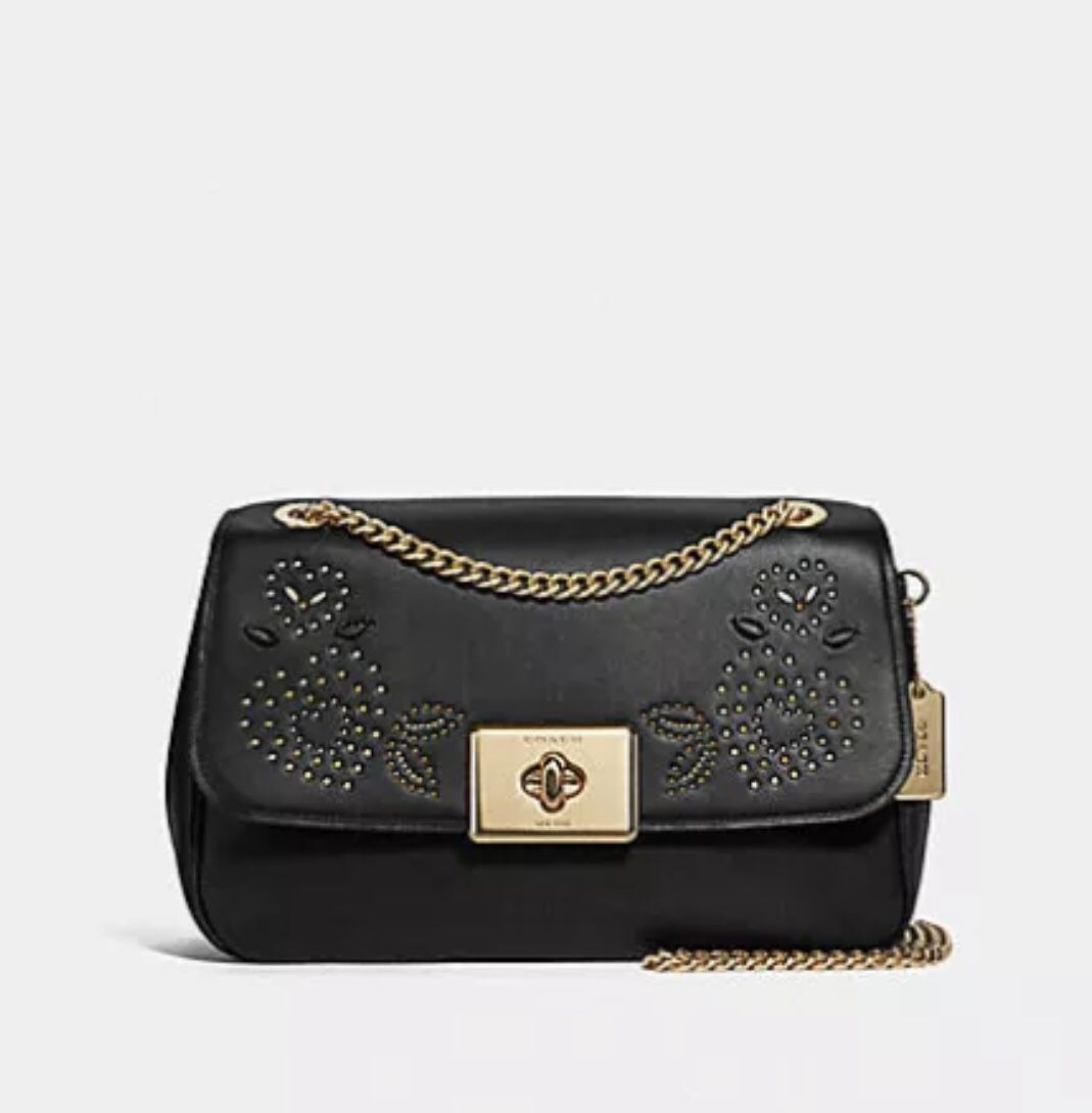 Coach Leather Handbag And Crossbody New