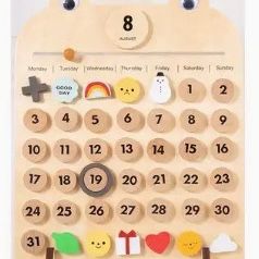 Wooden Calendar For Kids